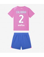 AC Milan Davide Calabria #2 Alternativní dres pro děti 2023-24 Krátký Rukáv (+ trenýrky)